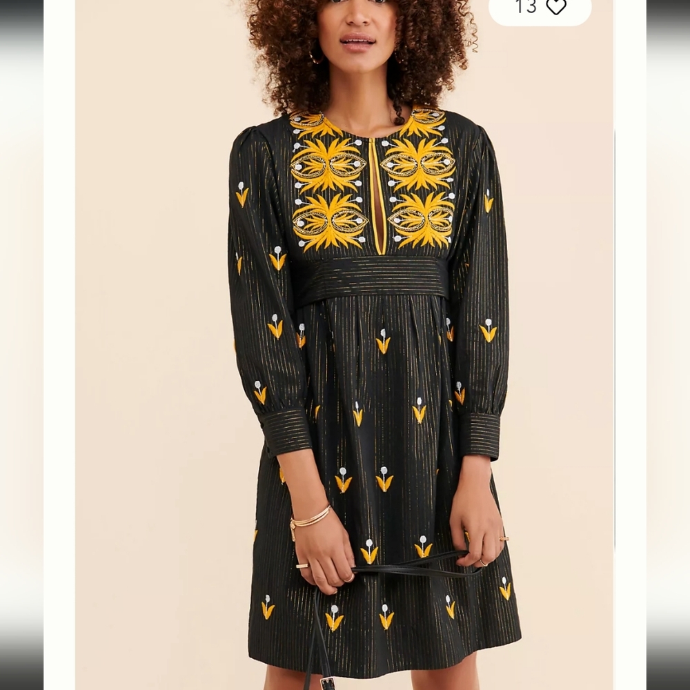 Antik Batik Embroidered Mini Dress